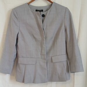 Ann Taylor Wool Blend Women's Gray Blazer